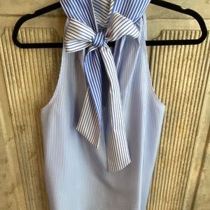 J crew silk striped halter